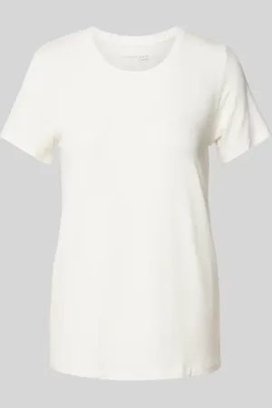 Schiesser T-Shirt mit geripptem Rundhalsausschnitt in , Größe 36