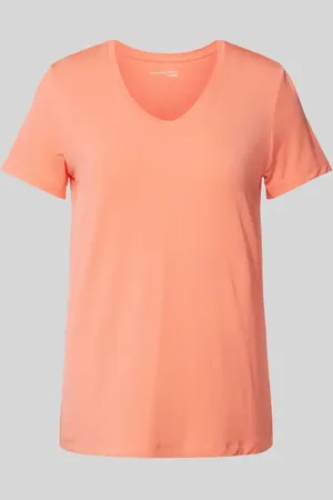 Schiesser T-Shirt mit geripptem V-Ausschnitt in , Größe 36