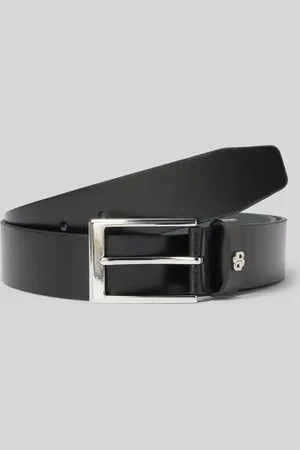HUGO BOSS Ledergürtel mit Label-Applikation Modell 