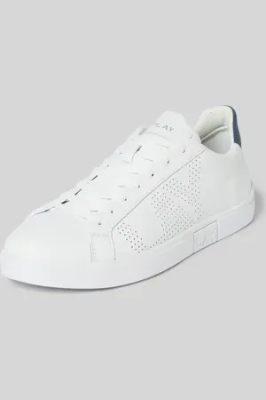 Replay Ledersneaker mit Label-Prägung Modell 