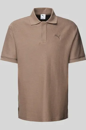 PUMA Relaxed Fit Poloshirt mit Label-Stitching in , Größe L