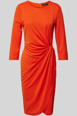 Ralph Lauren Knielanges Kleid mit Raffungen Modell 