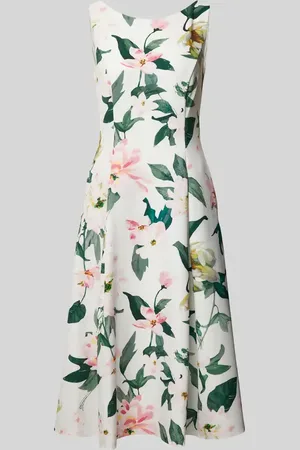 Vera Mont Knielanges Cocktailkleid mit Rundhalsausschnitt in , Größe 36