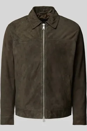 Marc O’ Polo Regular Fit Blouson aus weichem Ziegen-Veloursleder in , Größe 50