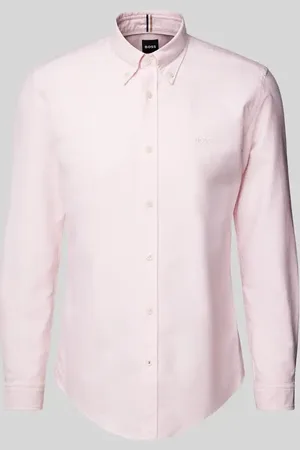 HUGO BOSS Regular Fit Business-Hemd mit Button-Down-Kragen Modell 