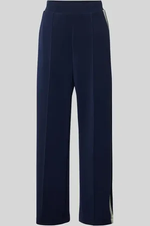 Rich & Royal Straight Leg Stoffhose mit Galonstreifen in , Größe 34