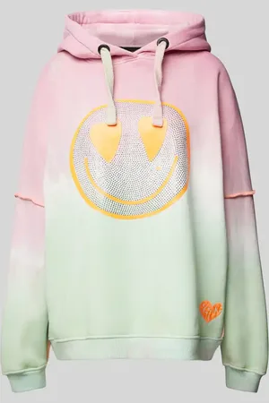 miss goodlife Oversized Hoodie mit Strasssteinbesatz in , Größe L