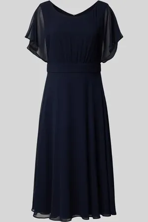 Vera Mont Knielanges Cocktailkleid im Stufen-Look in , Größe 36
