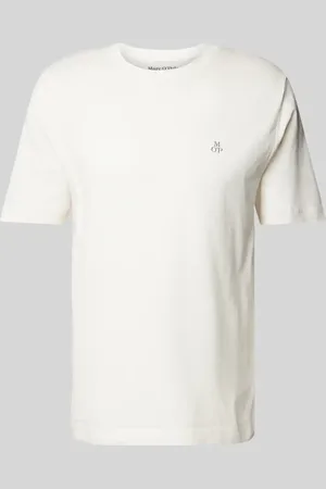 Marc O’ Polo Regular Fit T-Shirt aus reiner Baumwolle mit Logo-Print in , Größe L