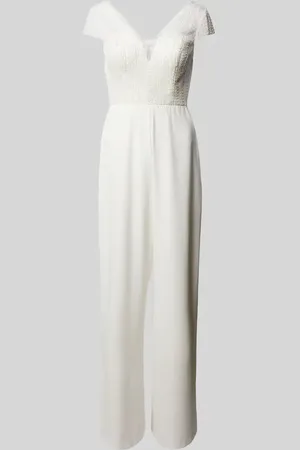 hey kyla Jumpsuit mit Zierstein- und Perlenbesatz in , Größe 32