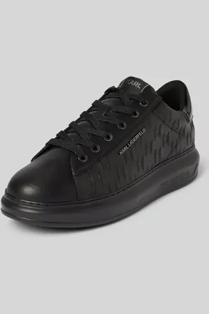 Karl Lagerfeld Ledersneaker mit Label-Applikation Modell 