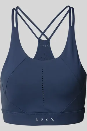 Born Living Yoga Bustier mit Label-Print Modell 