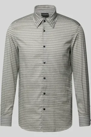 Emporio Armani Regular Fit Freizeithemd mit Kentkragen in , Größe L