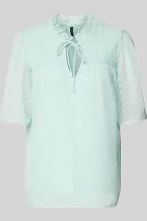 VERO MODA Regular Fit Bluse mit Spitzendetail Modell 