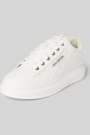 Karl Lagerfeld Ledersneaker mit Label-Applikation Modell 