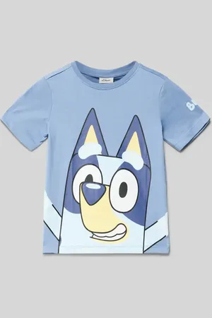 QS by s.Oliver Regular Fit T-Shirt aus reiner Baumwolle mit Bluey®-Print in , Größe 128