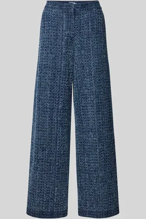 Jake*s Wide Leg Stoffhose mit Strukturmuster in , Größe 42