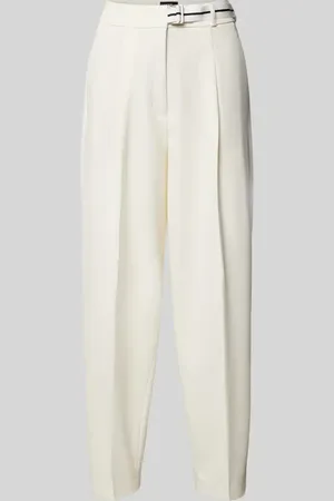 Cambio Loose Fit Bundfaltenhose mit verkürztem Schnitt Modell 