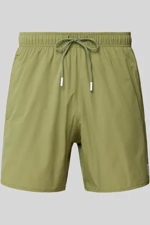 HUGO BOSS Relaxed Fit Badeshorts mit Label-Print Modell 