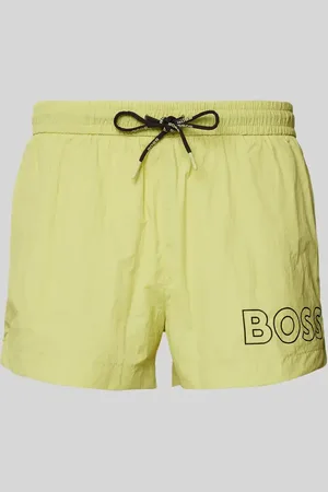 HUGO BOSS Relaxed Fit Badeshorts mit Label-Print Modell 
