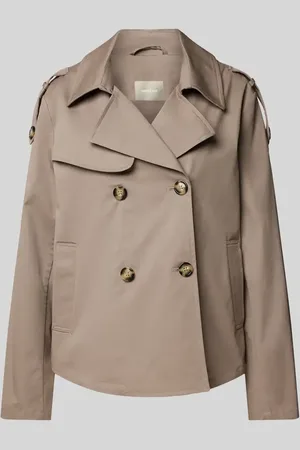 AMBER & JUNE Trenchcoat mit Leistentaschen in , Größe 36