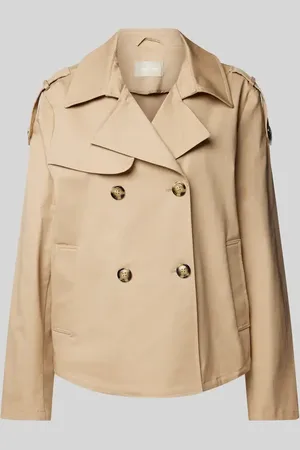 AMBER & JUNE Trenchcoat mit Leistentaschen in , Größe 36