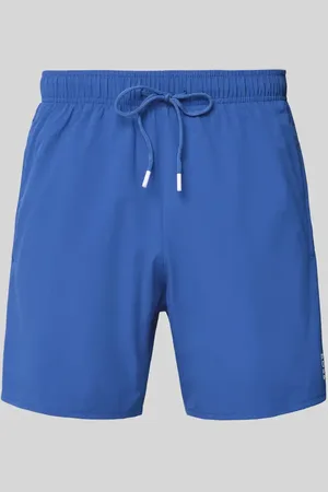 HUGO BOSS Relaxed Fit Badeshorts mit Label-Print Modell 