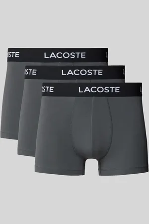 Lacoste Trunks mit elastischem Label-Bund im 3er-Pack in , Größe L