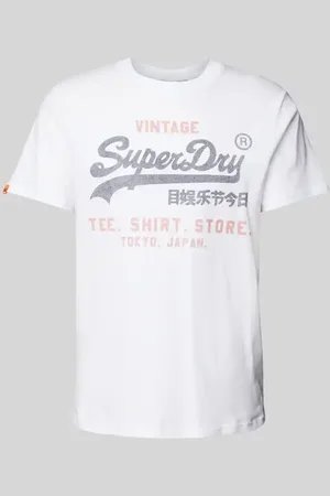 Superdry Relaxed Fit T-Shirt mit Label-Print in , Größe L