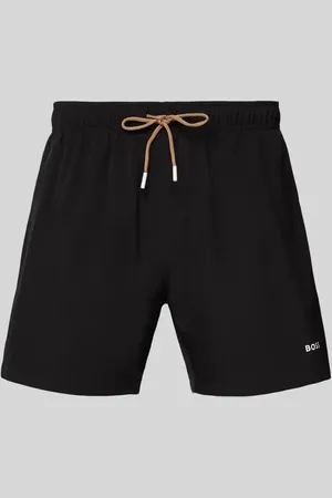 HUGO BOSS Relaxed Fit Badeshorts mit Label-Print Modell 
