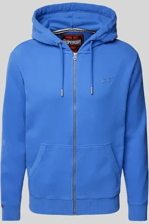 Superdry Sweatjacke mit Label-Stitching in , Größe XL