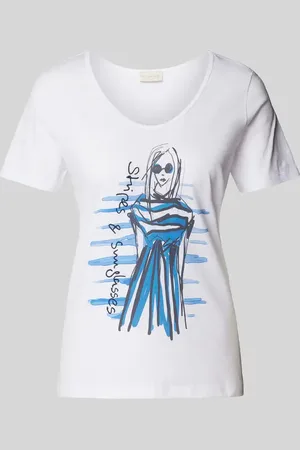 Milano T-Shirt mit Statement-Stitching in , Größe L