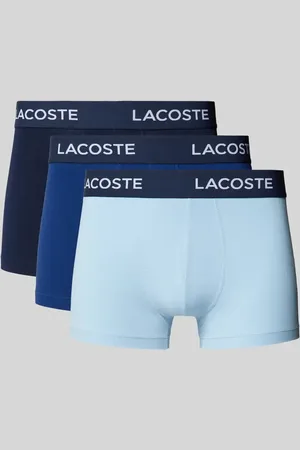Lacoste Trunks mit elastischem Label-Bund im 3er-Pack in , Größe L