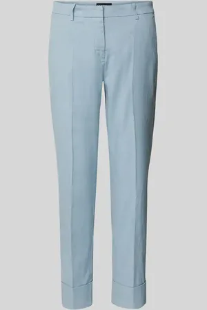 Cambio Regular Fit Leinenhose mit Gürtelschlaufen Modell 
