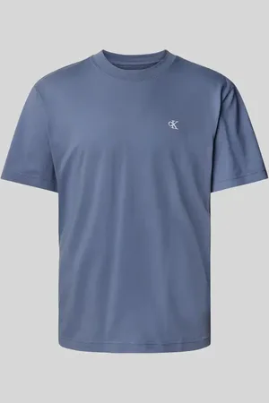 Calvin Klein T-Shirt mit geripptem Rundhalsausschnitt in , Größe L