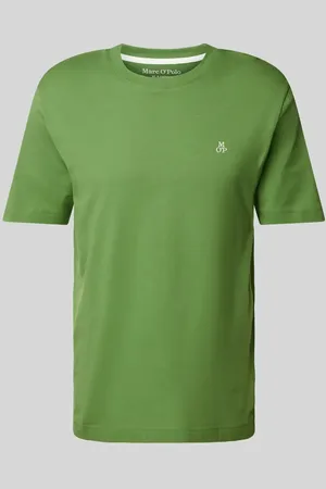Marc O’ Polo Regular Fit T-Shirt aus reiner Baumwolle mit Logo-Print in , Größe L