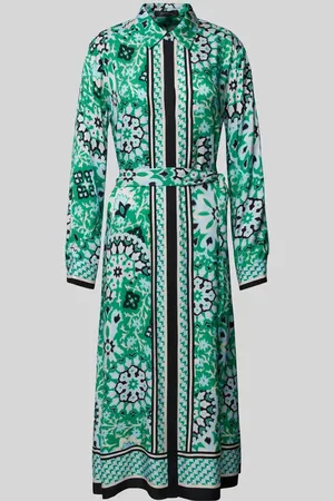 Comma, Midikleid mit Bindegürtel in , Größe 44