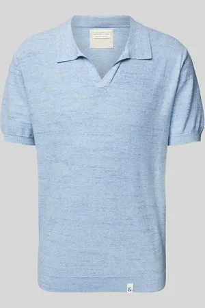 Colours & Sons Regular Fit Poloshirt mit V-Ausschnitt in , Größe L