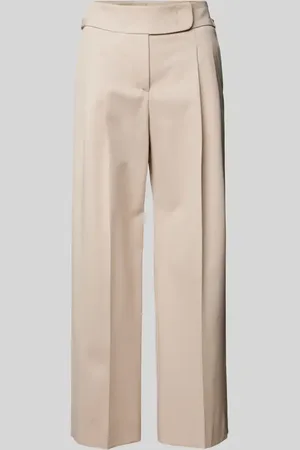 Windsor Wide Leg Bundfaltenhose mit verkürztem Schnitt in , Größe 34