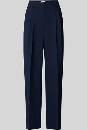Rich & Royal Straight Leg Bundfaltenhose mit Gürtelschlaufen in , Größe 40