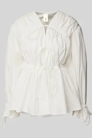 Y.A.S Regular Fit Bluse mit Schnürungen in , Größe L