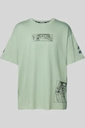adidas T-Shirt mit Label-Print in , Größe L