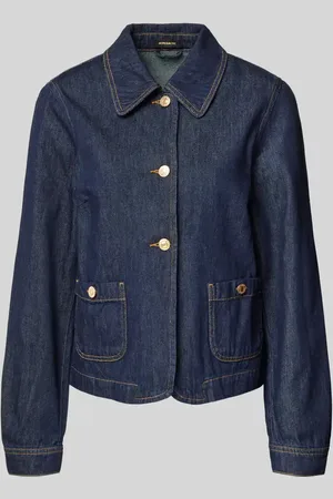 More & More Jeansjacke mit aufgesetzten Taschen in , Größe 34
