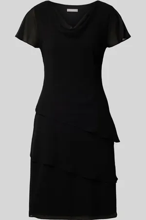 Christian Berg Tailliertes Cocktailkleid mit Volants in , Größe 36