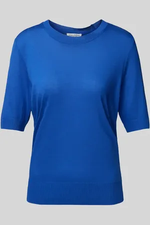 Marc O’ Polo Regular Fit T-Shirt aus Lyocell-Baumwoll-Mix in Feinstrick-Optik in , Größe L