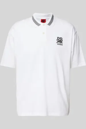 HUGO BOSS Poloshirt mit Label-Print Modell 