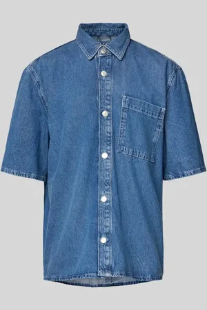 Jake*s Regular Fit Jeanshemd mit 1/2-Arm in , Größe L