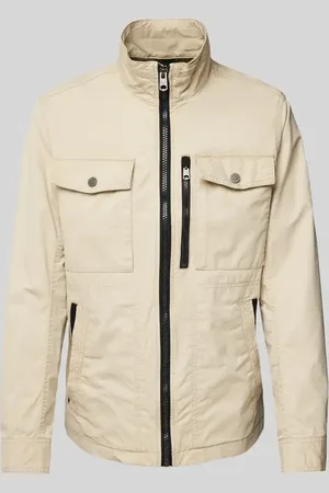 TOM TAILOR Regular Fit Feldjacke aus reiner Baumwolle mit aufgesetzten Brusttaschen in , Größe L