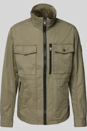 TOM TAILOR Regular Fit Feldjacke aus reiner Baumwolle mit aufgesetzten Brusttaschen in , Größe L