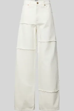 Essentiel Antwerp Wide Leg Jeans mit Fransen Modell 